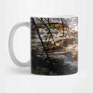 Limestone Terrace Mammoth Hot Spring Yellowstone Mug